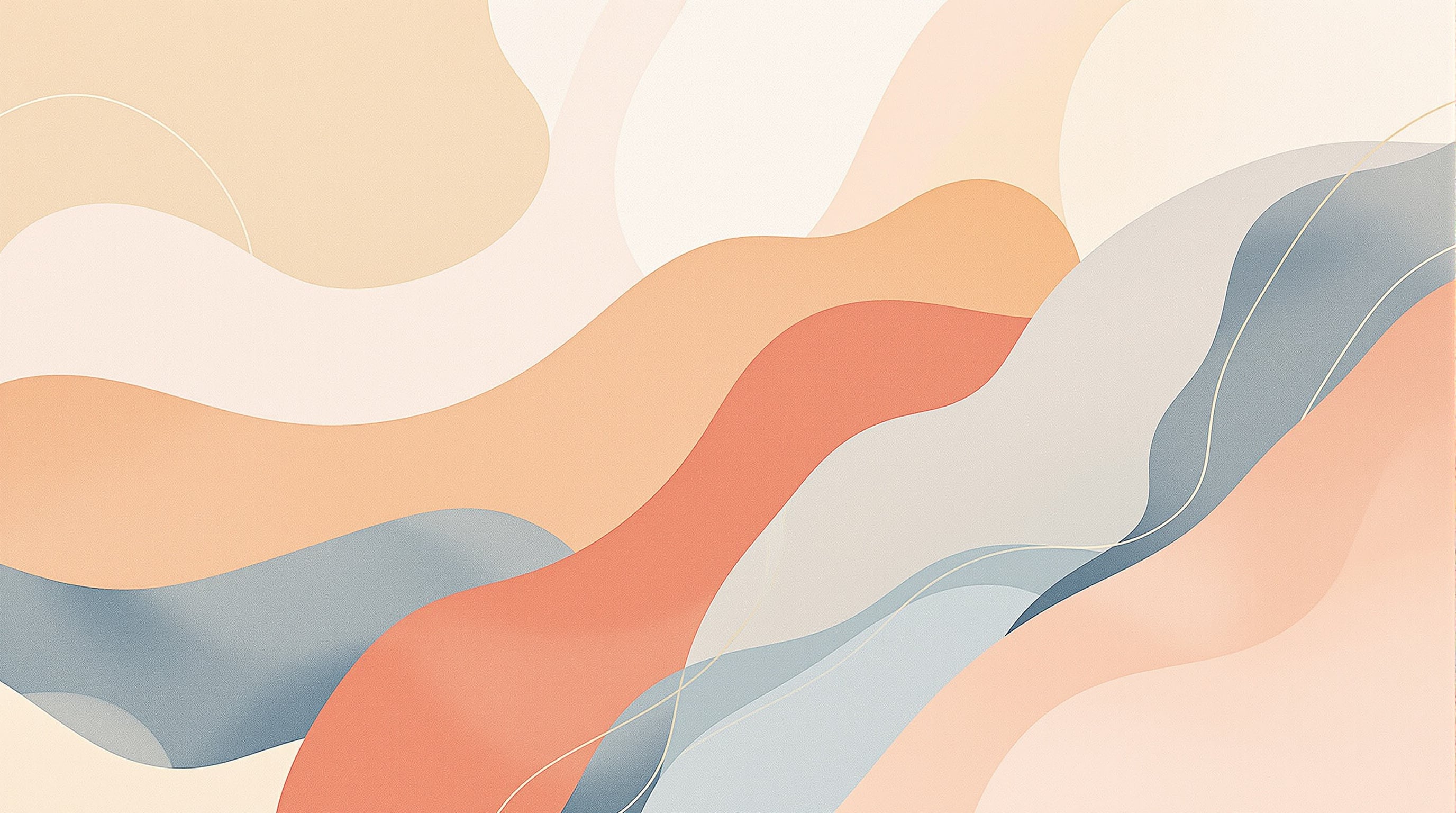 Background astratto con forme organiche nei toni caldi