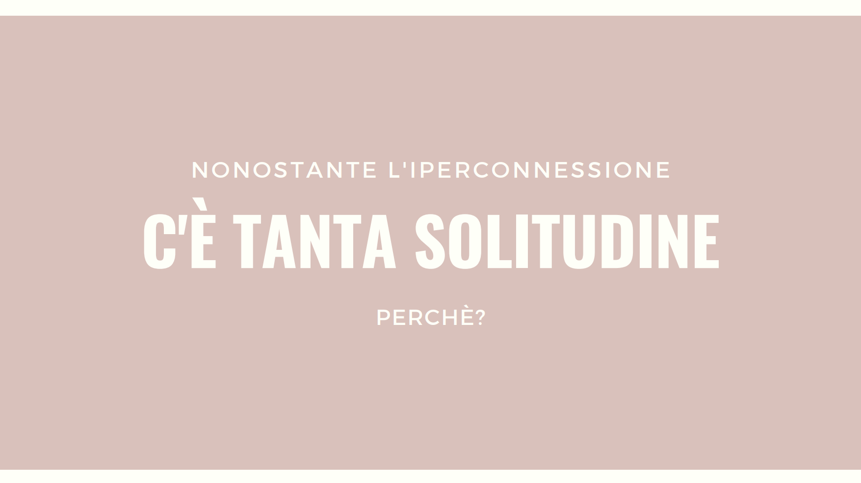 La solitudine